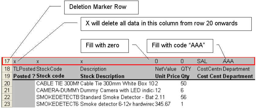 Exchequer Enterprise Delete Markers