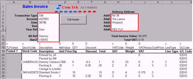 Exchequer Enterprise Cells Refs