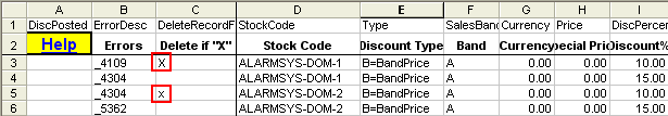Exchequer Enterprise Delete Discount Matrix