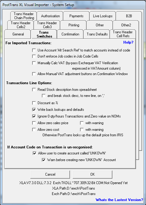 Transaction Switches